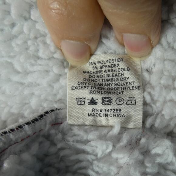 Simply Southern Large flannel Nightgown faux Fur Lined Plaid Holiday Winter - Picture 8 of 9